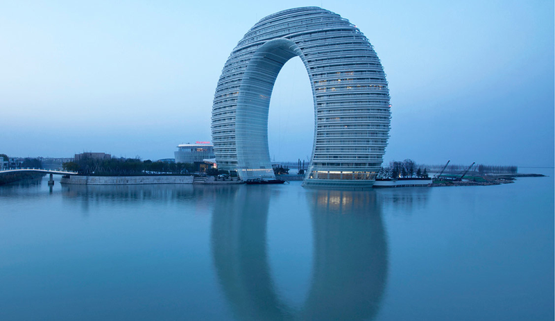 Illustration for article titled These Fantastic Buildings Are Like Wedding Rings For Giants
